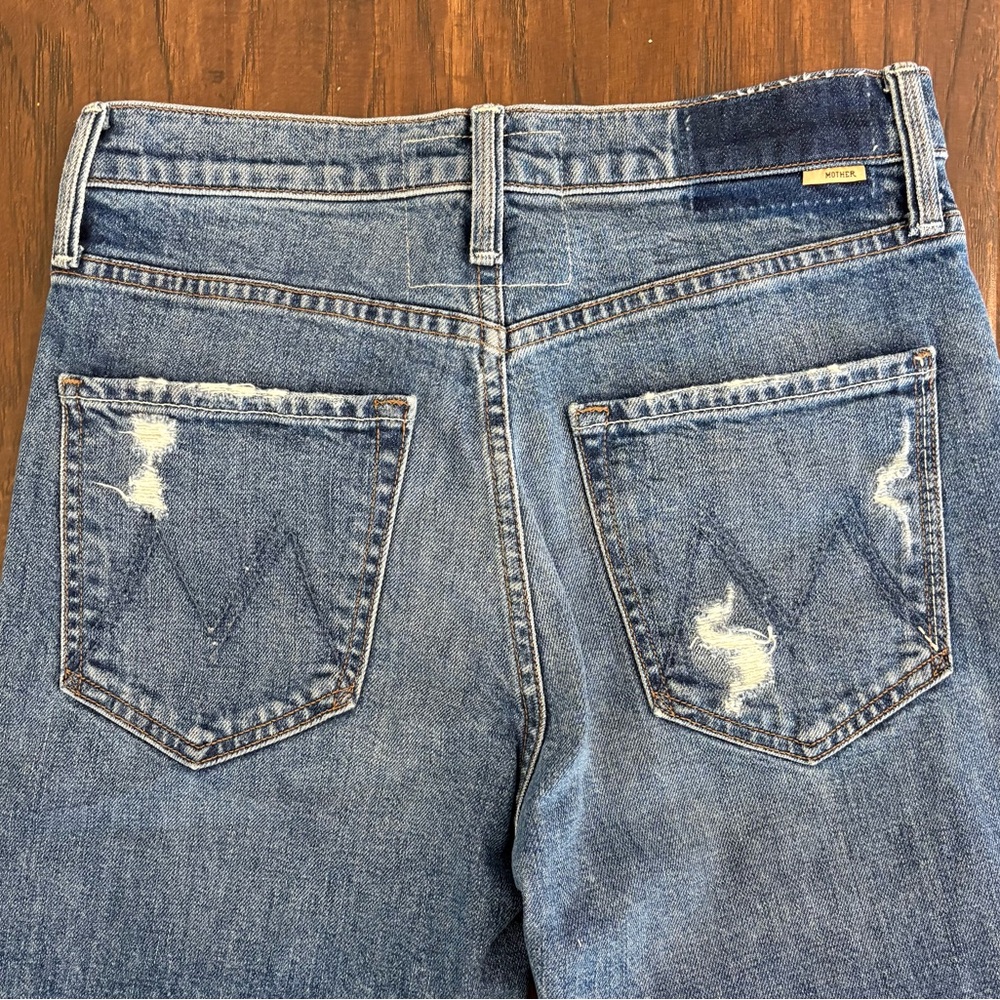 MOTHER High Rise Blue Jeans - Picture 4 of 7